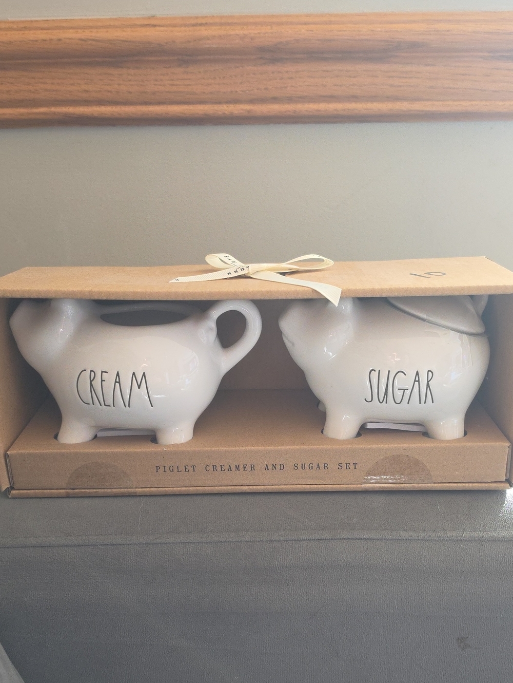 Rae Dunn White  Cow Creamer and Sugar Set